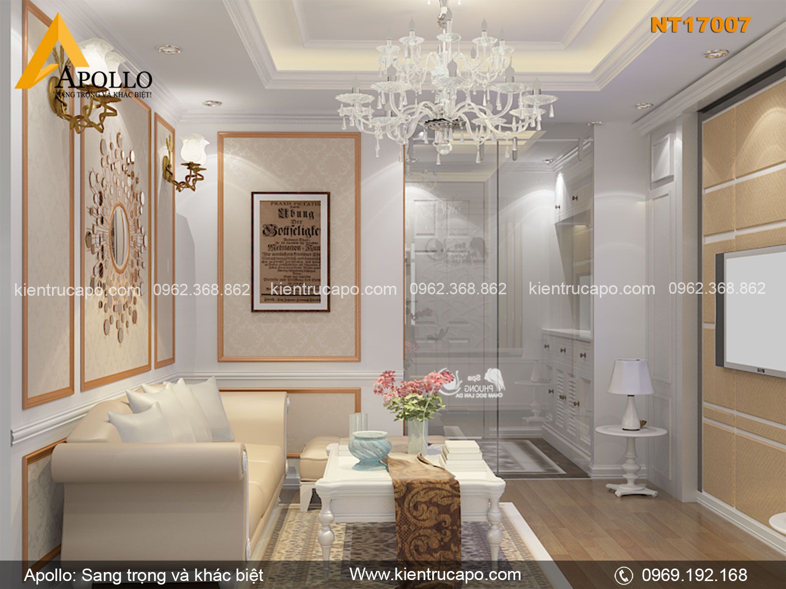 Mẫu spa hiện đại tại thành phố Hải Dương sang trọng (NT17007)